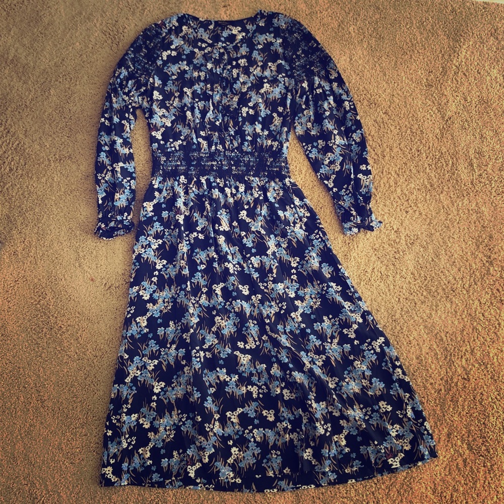 Floral long sleeve mid length juicy couture